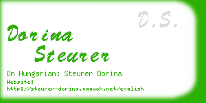 dorina steurer business card